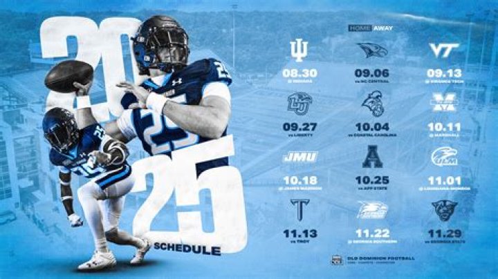 2023 Old Dominion Football Schedule