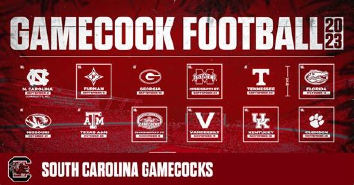2023 South Carolina Football Schedule