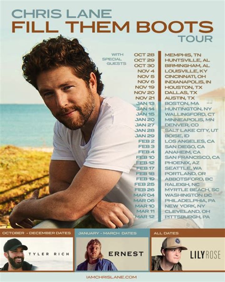 Chris Lane Announces ‘Fill Them Boots’ Tour! – Celeb Secrets Country