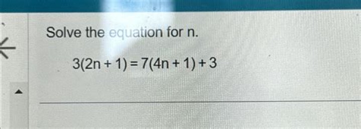 equation for n