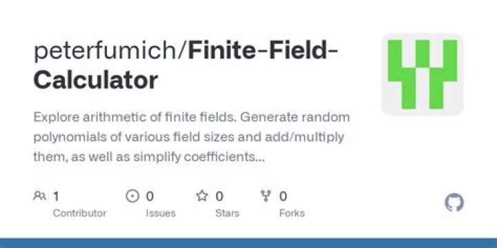 Finite Field Calculator