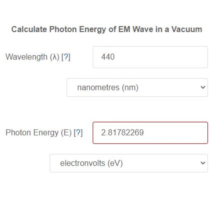 Frequency and Wavelength and Photon Energy Calculator Quiz