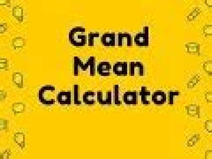 Grand Mean Calculator Video