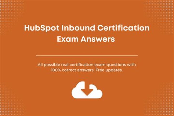 HubSpot Inbound Certification Exam Quiz