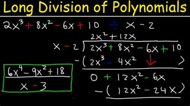 Polynomial Long Division x^2-6x+8 and x-3
