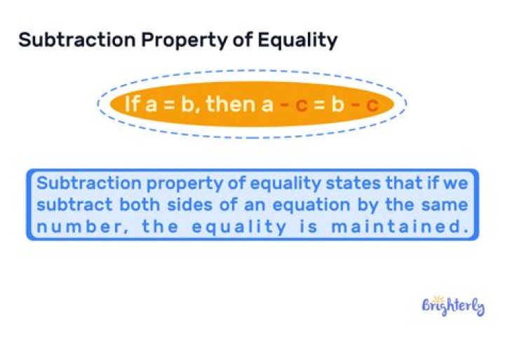 subtraction property of inequality for 8 and 9