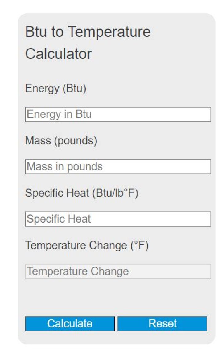 Temperature Change Calculator
